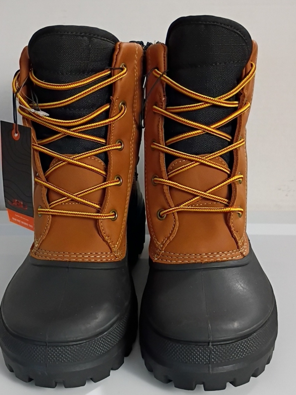 JBU ALL-TERRAIN WATERPROOF BOOTS Men's Brown and Black Winter Boots SIZE 9 NWT